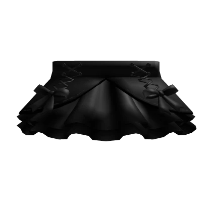 Black Ruffle Cute skirt With Bows †