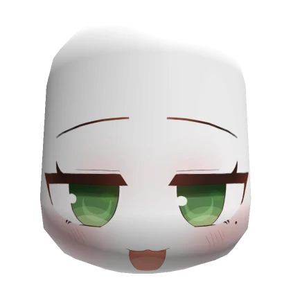 Happy Face - Green White (Chibi)