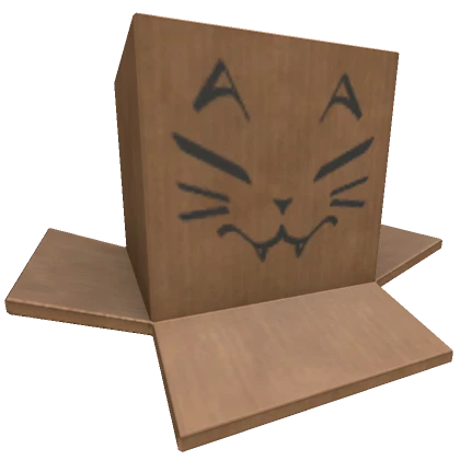 Cute Kitty Cardboard Box