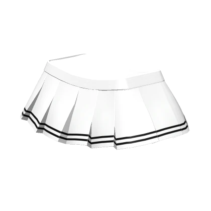 [1.0 R6] White Striped Skirt