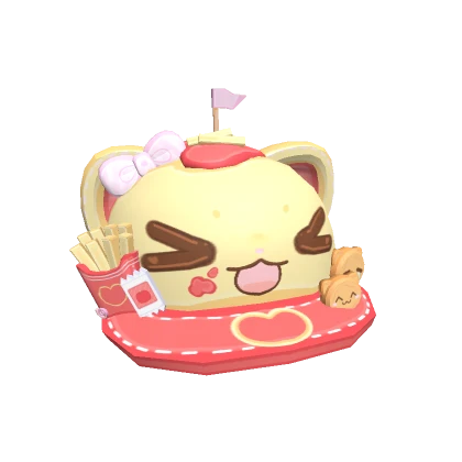 Kawaii Fast Food Kitty Cap