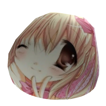 y2k pink anime beanie