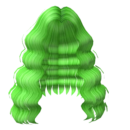 Brat CharlieXCX Green Wavy Curls