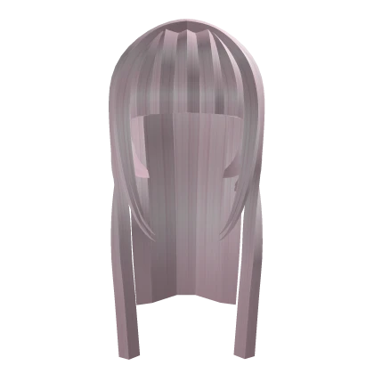 long straight hime cut pink hair †