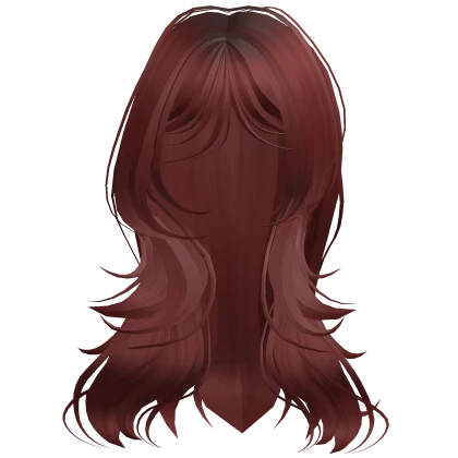 ♡ layered jellyfish hairstyle in red