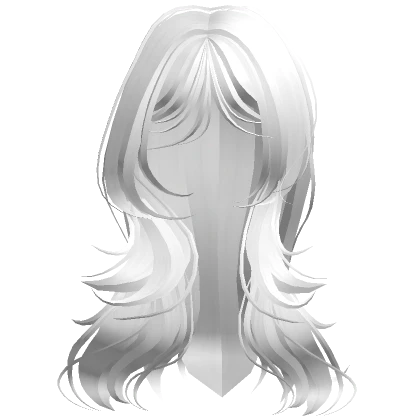 ♡ layered jellyfish hairstyle in white