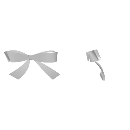 ୨୧ | White cute dainty doll hair bows front