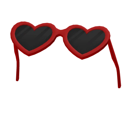 Red Heart Sunglasses on Head