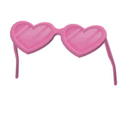 Pink Heart Sunglasses on Head 🩷