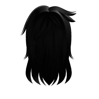 Tomoko Scene Girl Anime Messy Bed Hair Jet Blacker