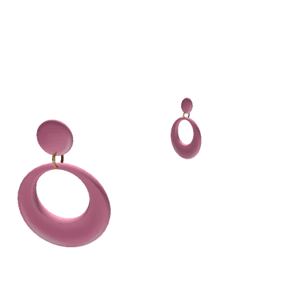 60s Gyaru Earrings in Pink