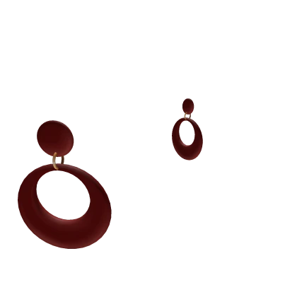 60s Gyaru Earrings in Red