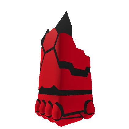 red and black gauntlet (R6) (right)