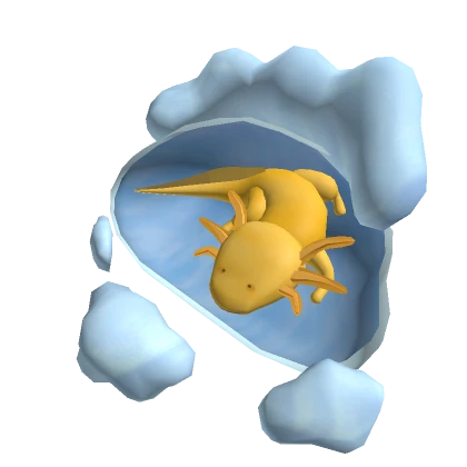 Golden Axolotl Cloud Backpack