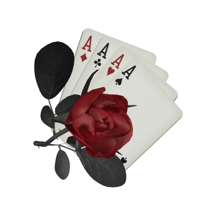 1.0 Vintage Gothic Lapel Pin Red Rose Cards