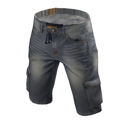 ⭐ Gray Grunge Cargo Shorts emo y2k