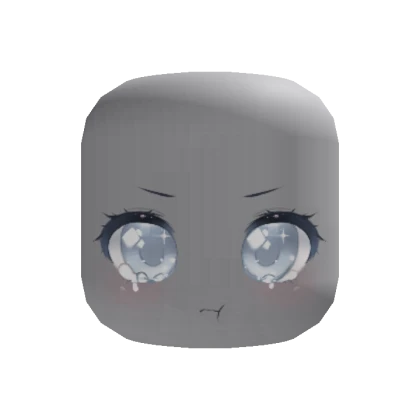 cute pouting anime (blue)