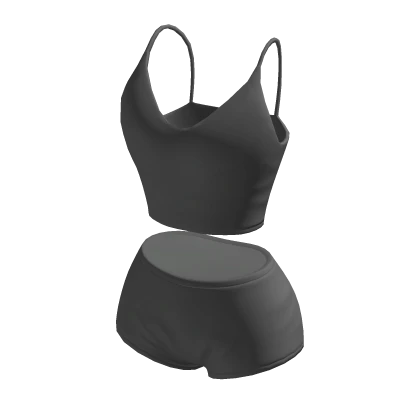 Shorts & Crop Top Grey