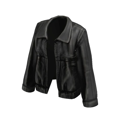 Leather Bow Jacket (Black)