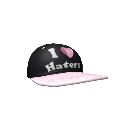y2k silly I<3Haters! 2000s pink cap