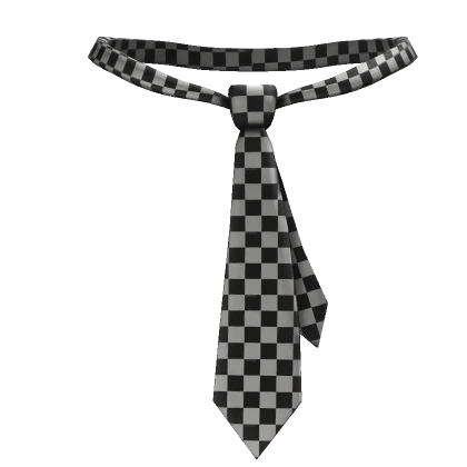 3.0 checkered print gyaru y2k scene tie