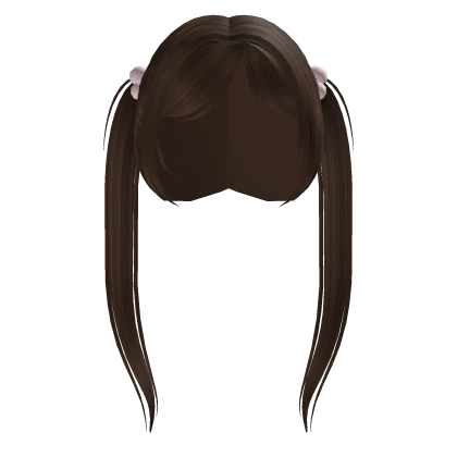 ꒰♡꒱ sweet brown long pigtails