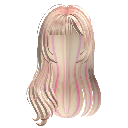 Blonde n Pink Kawaii Wavy Hair