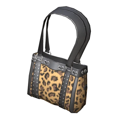 ♡ gyaru cheetah leopard handbag ♡ (right)