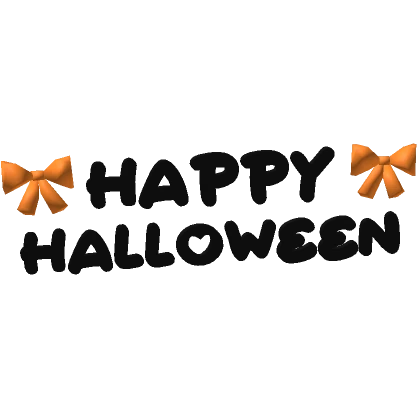 HAPPY HALLOWEEN overhead text