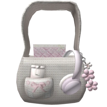 Dainty Coquette Ribbon Bow tote bag size 1.0