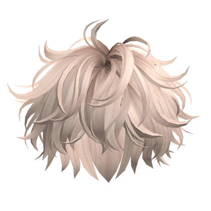 Platinum Blonde Messy Fluffy Boy Hair