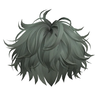 Green Messy Fluffy Boy Hair