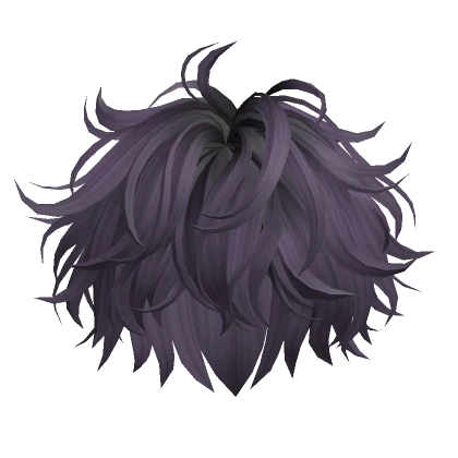 Purple Messy Fluffy Boy Hair