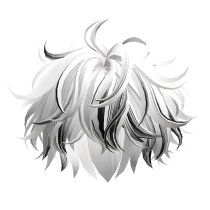 White&Black Messy Fluffy Boy Hair