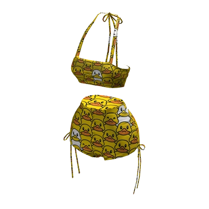 Duck Cute Summer Beach Bikini Swimsuit