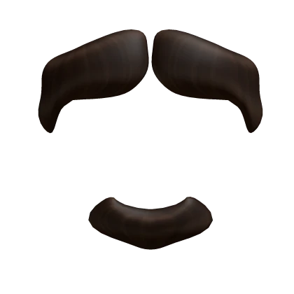 Neat Brown Mustache/Goatee