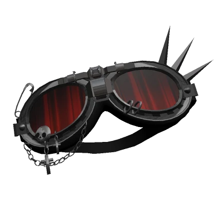 [V2]Red Tilted Punk Goggles