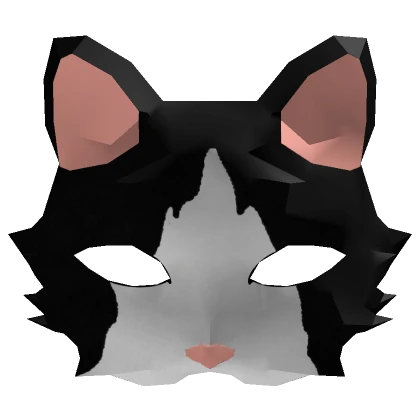 Cat mask (Black and white splotches