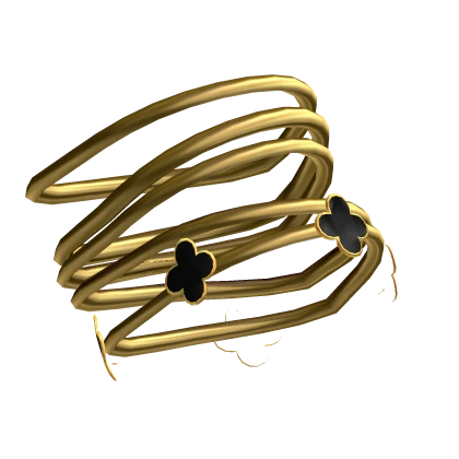 Left Gold Shoulder Clover Bracelet