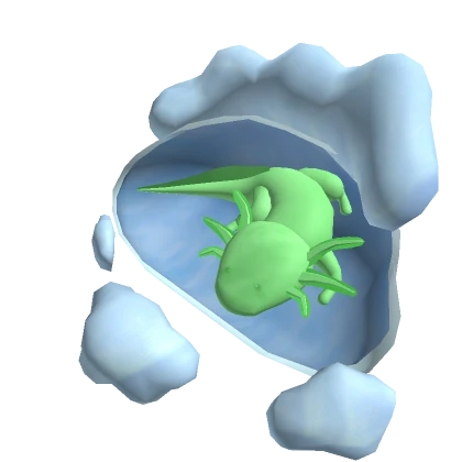 Green Axolotl Cloud Backpack