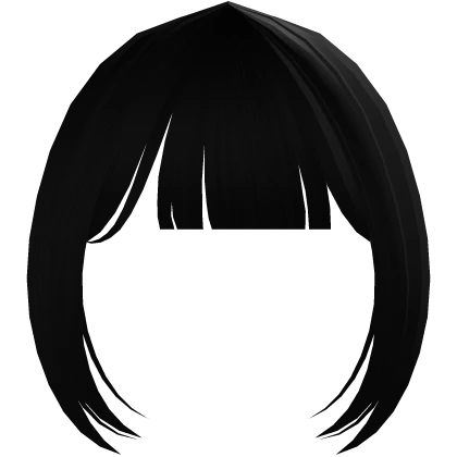 ☆ anime bangs in black