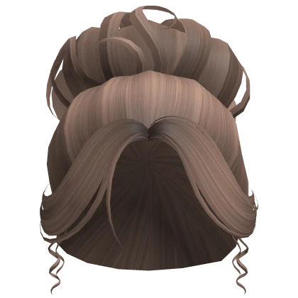 Light Brown Messy High Bun