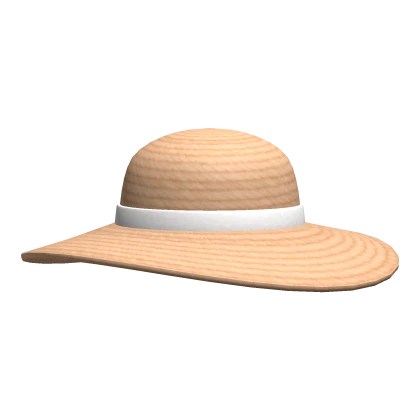 Sunhat with White Ribbon