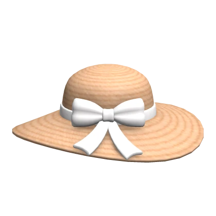 Sunhat with White Bow