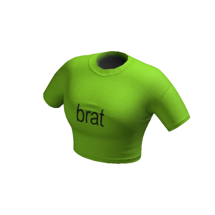 Brat Cropped Tee Shirt