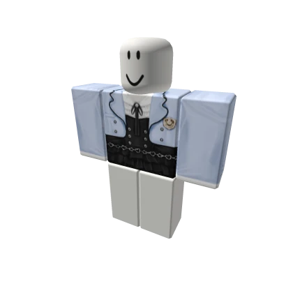 Jirai Kei Black Blue Jacket Uniform w/ Bow