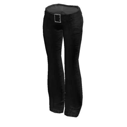 Y2K Black low-rise jeans