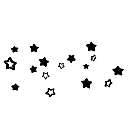 Cartoony Black Star Aura