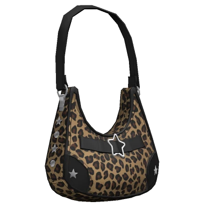 Leopard Print Star Handbag Gyaru