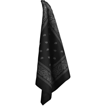 Black Bandana Pocket Towel